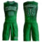 Custom Kelly Green Kelly Green-Black Round Neck Sublimation Basketball Suit Jersey