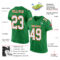 KellyGreen0287-1_3fba1f4f-a06d-4092-a797-330660a31c22 Custom Grass Green White-Orange Mesh Authentic Football Jersey