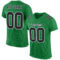 KellyGreen0288_7c49d00e-fd95-402a-8a59-5246454132dc Custom Grass Green Black-White Mesh Authentic Football Jersey