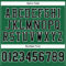 KellyGreen0293-3 Custom Kelly Green Black-White Mesh Authentic Football Jersey