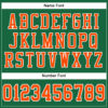Custom Kelly Green Orange-White Mesh Authentic Football Jersey