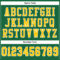 KellyGreen0301-3 Custom Kelly Green Gold-White Mesh Authentic Football Jersey