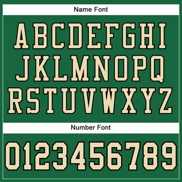KellyGreen0303-3 Custom Kelly Green Cream-Black Mesh Authentic Football Jersey