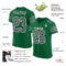 KellyGreen0305-1 Custom Kelly Green Steel Gray-White Mesh Authentic Football Jersey