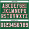 Custom Kelly Green White-Red Mesh Authentic Football Jersey