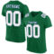 KellyGreen0318 Custom Kelly Green White Royal-Gray Mesh Authentic Football Jersey