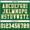 KellyGreen0319-3 Custom Kelly Green White-Gold Mesh Authentic Football Jersey