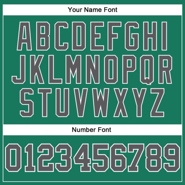 Custom Kelly Green Steel Gray-White Authentic Throwback Basketball Jersey