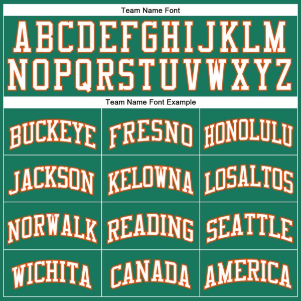 Custom Kelly Green White-Orange Authentic Throwback Basketball Jersey