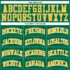 Custom Kelly Green Gold-White Authentic Throwback Basketball Jersey