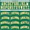 Custom Kelly Green White Pinstripe White-Gold Authentic Basketball Jersey