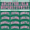 Custom Kelly Green White Pinstripe Pink Authentic Basketball Jersey