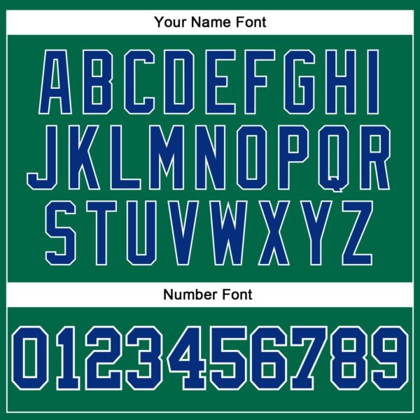 Custom Kelly Green White Pinstripe Royal Authentic Basketball Jersey