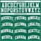 Custom Kelly Green White Pinstripe White-Gray Authentic Basketball Jersey