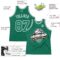 Custom Kelly Green White Authentic Throwback Basketball Jersey
