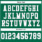 KellyGreen0447-3 Custom Kelly Green White-Gray Mesh Authentic Football Jersey