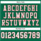 KellyGreen0450-3 Custom Kelly Green White-Red Mesh Authentic Football Jersey