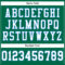 Custom Kelly Green White-Powder Blue Mesh Authentic Football Jersey