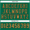 KellyGreen0453-3 Custom Kelly Green Old Gold-Black Mesh Authentic Football Jersey