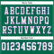 KellyGreen0455-3 Custom Kelly Green White-Purple Mesh Authentic Football Jersey