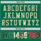 KellyGreen0456-3 Custom Kelly Green Vintage Mexican Flag-City Cream Mesh Authentic Football Jersey