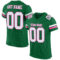 KellyGreen0458 Custom Kelly Green White-Pink Mesh Authentic Football Jersey