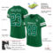 KellyGreen0459-1 Custom Kelly Green White Mesh Authentic Football Jersey