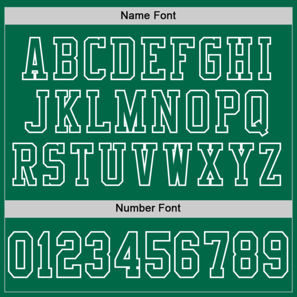 Custom Kelly Green White Mesh Authentic Football Jersey