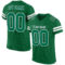 KellyGreen0459 Custom Kelly Green White Mesh Authentic Football Jersey