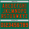 Custom Kelly Green Orange-Black Mesh Authentic Football Jersey