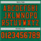 KellyGreen0465-3 Custom Kelly Green Orange-Black Mesh Authentic Football Jersey