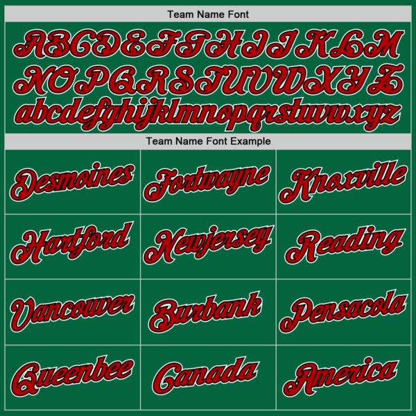 Custom Kelly Green Red-Black Authentic Throwback Basketball Jersey