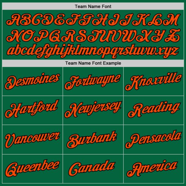 Custom Kelly Green Orange-Black Authentic Throwback Basketball Jersey