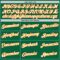 Custom Kelly Green Gold-Red Authentic Throwback Basketball Jersey