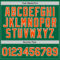 Custom Kelly Green Orange-White Authentic Throwback Basketball Jersey