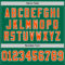 Custom Kelly Green Orange-Black Mesh Authentic Throwback Football Jersey