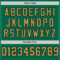 KellyGreen0633-3 Custom Kelly Green Old Gold-Black Mesh Authentic Throwback Football Jersey
