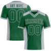 Custom Kelly Green Gray Authentic Football Jersey