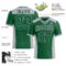 KellyGreen0635-2 Custom Kelly Green Gray Authentic Football Jersey