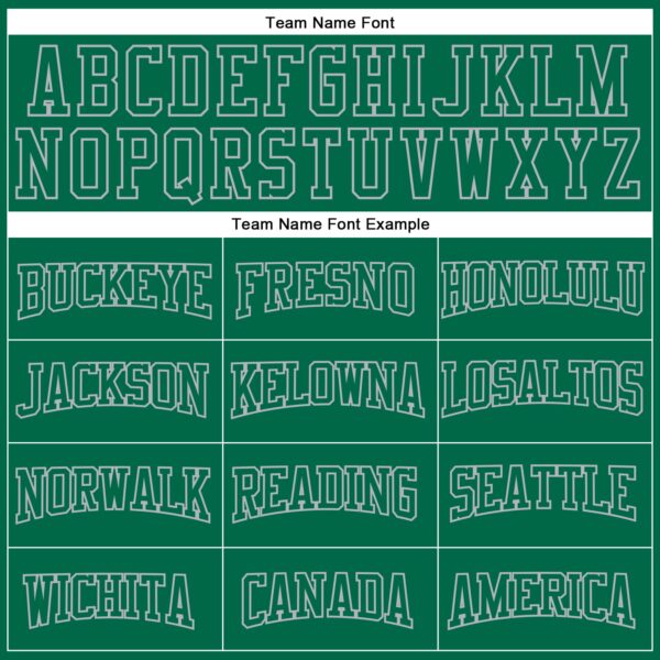 Custom Kelly Green Gray Authentic Football Jersey