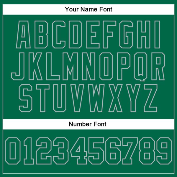 Custom Kelly Green Gray Authentic Football Jersey