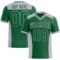 KellyGreen0635 Custom Kelly Green Gray Authentic Football Jersey