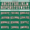 Custom Kelly Green White-Red Authentic Football Jersey