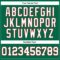 Custom Kelly Green White-Red Authentic Football Jersey