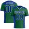KellyGreen0639 Custom Kelly Green Royal-White Authentic Football Jersey