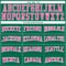 KellyGreen0641-3 Custom Kelly Green Pink-White Authentic Football Jersey