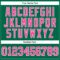 KellyGreen0641-4 Custom Kelly Green Pink-White Authentic Football Jersey