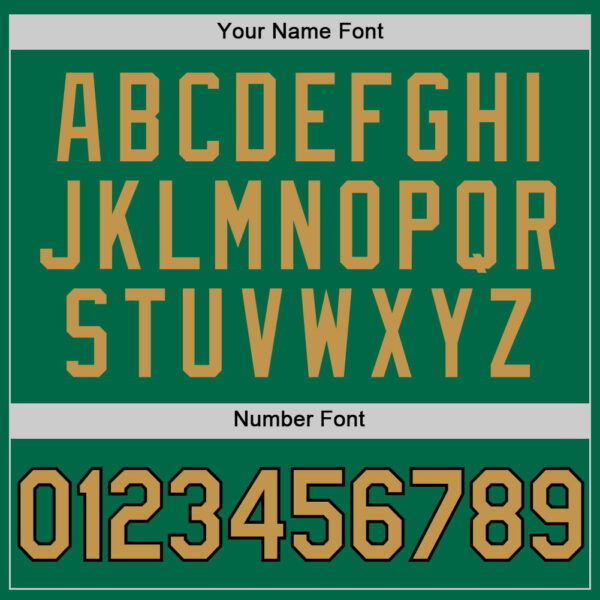 Custom Kelly Green Old Gold-Black Authentic Throwback Basketball Jersey