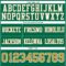 Custom Kelly Green Old Gold-White Authentic Football Jersey