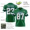 Custom Kelly Green White-Royal Authentic Football Jersey